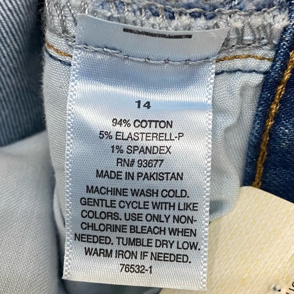 A.N.A. High Rise Straight Leg Jeans in Medium Bloom Size 14 NWT - Picture 12 of 13